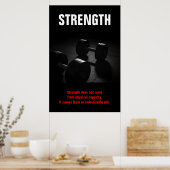 Bodybuilding Motivierend Poster (Küche)