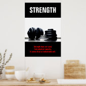 Bodybuilding Motivierend Poster (Küche)