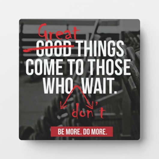 Bodybuilding Motivierend Wörter ausrechnen Fotoplatte (Vorderseite)