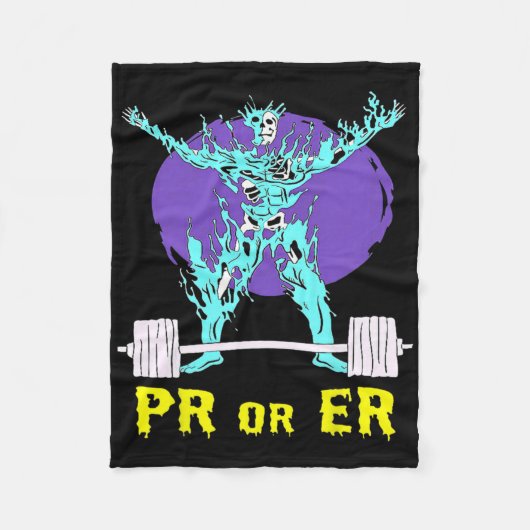 Bodybuilding Musclebul Fleecedecke (Vorderseite)