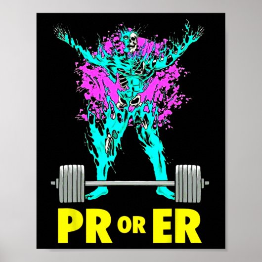 Bodybuilding Muskeltrainieren Poster (Vorne)