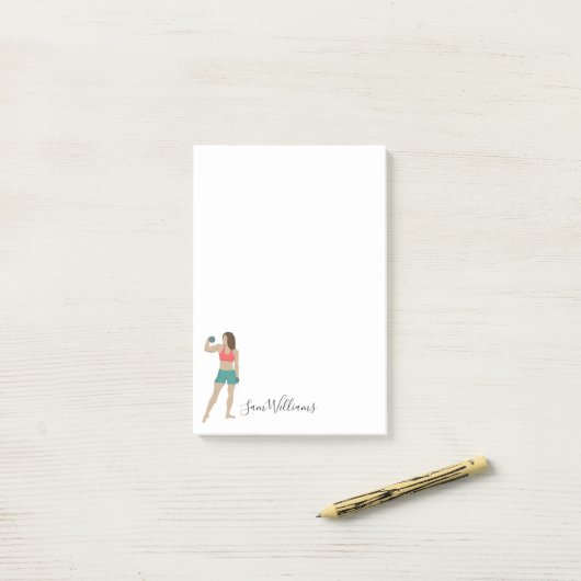 Bodybuilding Post-it Klebezettel (Auf Schreibtisch)