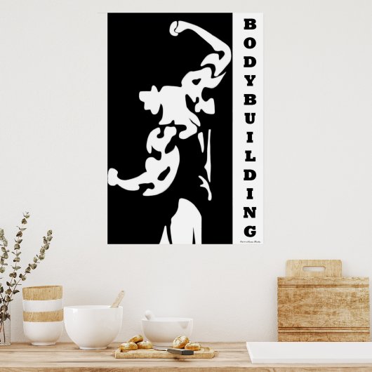 Bodybuilding Poster (Küche)