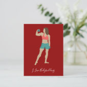 Bodybuilding Postkarte (Stehend Vorderseite)