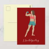 Bodybuilding Postkarte (Vorne/Hinten)
