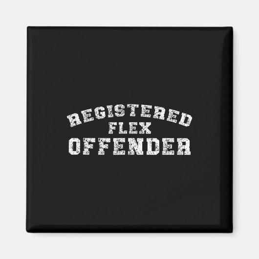 Bodybuilding-Registrierter Flex-Offender-Trainings Magnet (Vorne)