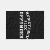 Bodybuilding Registrierter Flex-Straftäter Workout Fleecedecke (Vorderseite (Horizontal))