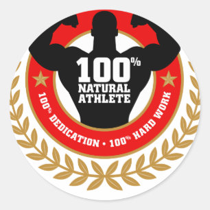 Bodybuilding Runder Aufkleber