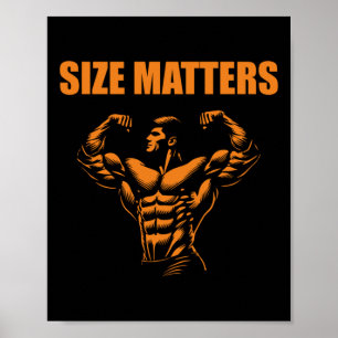 Bodybuilding - S-Aufkleber Poster