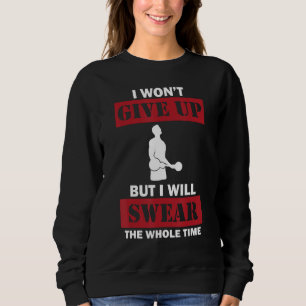 Bodybuilding Sagen Bizeps Übung Krafttraining Sweatshirt