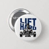 Bodybuilding-Schwung-Bewegungs-Sprichwort Button (Vorne & Hinten)