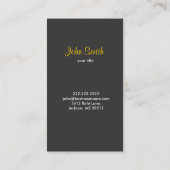 Bodybuilding/Selbstverteidigungskarte Visitenkarte (Rückseite)