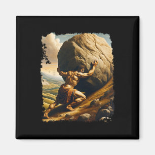 Bodybuilding Sisyphus Ausdauer Klick Art Griechisc Magnet