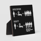 Bodybuilding Spaß - Erwartungen/Realität Fotoplatte (Vorderseite)