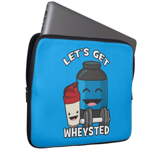 Bodybuilding Spaß - Lasst uns uns im Rad liegen Laptopschutzhülle (Vorne Rechts)