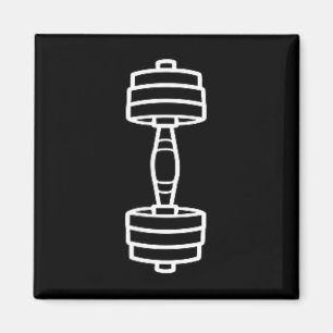 Bodybuilding Sport Minimalist Einfache Hantel 2  Magnet