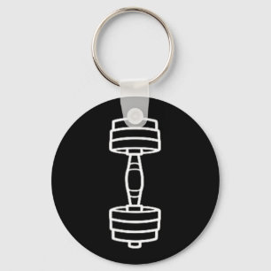 Bodybuilding Sport Minimalist Einfache Hantel 2 Schlüsselanhänger