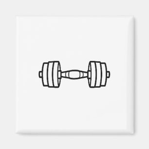 Bodybuilding Sport Minimalist Einfache Hantel Magnet