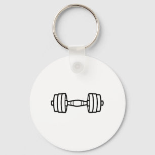 Bodybuilding Sport Minimalist Einfache Hantel Schlüsselanhänger