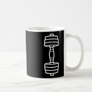 Bodybuilding-Sport Minimalistisch Einfache Hantel Kaffeetasse