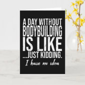 Bodybuilding-Sportgeschenk Karte (Gelbe Blume)