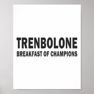 Bodybuilding Steroid Trenbolon Frühstück des Champ Poster