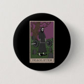 Bodybuilding Todesanheben Button (Vorderseite)