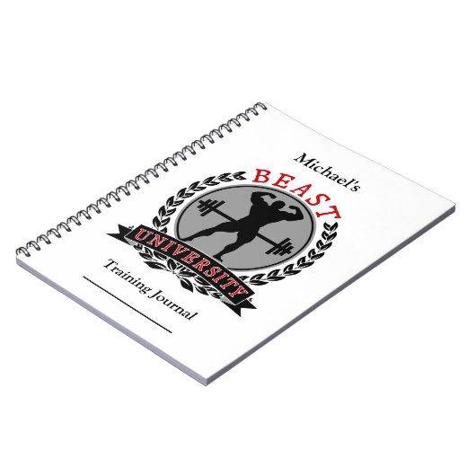 Bodybuilding Training Journal Notizblock (Linke Seite)