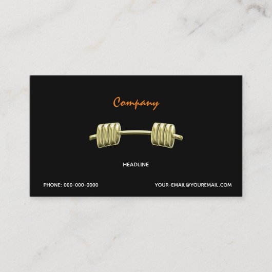 Bodybuilding Visitenkarte (Vorderseite)