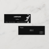 Bodybuilding-Visitenkarte Mini Visitenkarte (Vorne/Hinten)