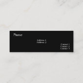 Bodybuilding-Visitenkarte Mini Visitenkarte (Rückseite)