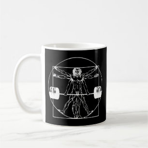 Bodybuilding - Vitruvian Barbell Man Kaffeetasse