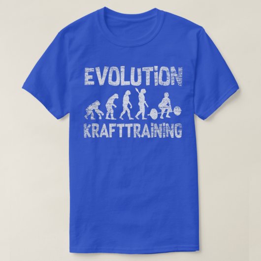 Bodybuilding von coolen Gewichten Evolution T-Shirt (Design vorne)