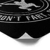 Bodybuilding Weightlifting Wer Lifting Don't Fart  Poster (Ecke)