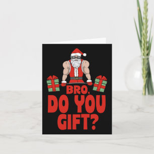 Bodybuilding Weihnachten Weihnachtsfeiertag Karte