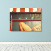 Bodybuilding Werbung Time Square NYC Leinwand (Insitu (Holzboden))