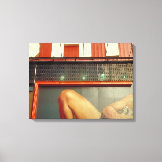 Bodybuilding Werbung Time Square NYC Leinwand (Vorderseite)