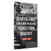 Bodybuilding Workout Motivation - Negativität Klemmbrett (Rechts)