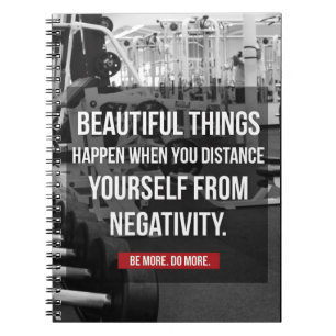 Bodybuilding Workout Motivation - Negativität Notizblock