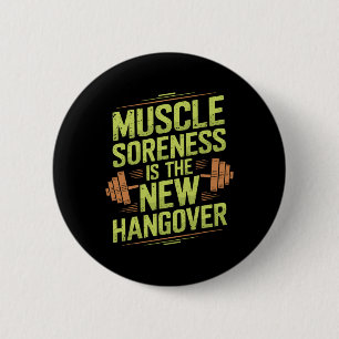 Bodybuilding-Workout-Motivation und Krafttraining Button