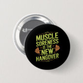 Bodybuilding-Workout-Motivation und Krafttraining Button (Vorne & Hinten)