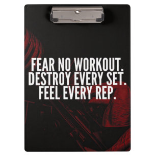 Bodybuilding Workout Motivierend Klemmbrett