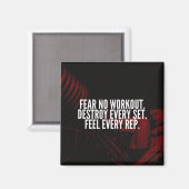 Bodybuilding Workout Motivierend Magnet (Vorderseite/Rückseite)