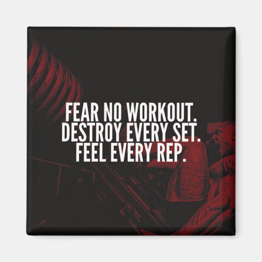Bodybuilding Workout Motivierend Magnet (Vorne)