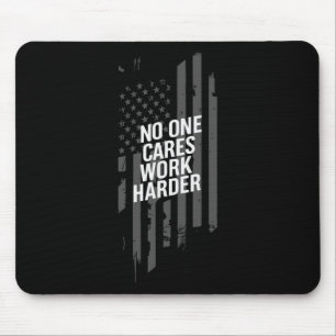 Bodybuilding-Workout Niemand kümmert sich Arbeite  Mousepad