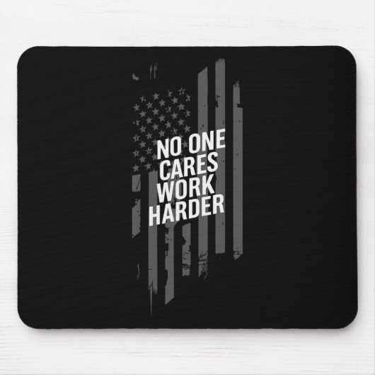 Bodybuilding-Workout Niemand kümmert sich Arbeite Mousepad (Vorne)