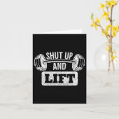 Bodybuilding zum Gewichtsabbau aufheben Karte (Gelbe Blume)