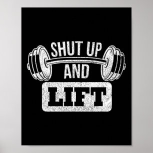 Bodybuilding zum Gewichtsabbau aufheben Poster