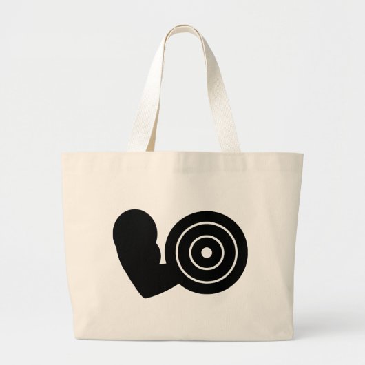 Bodybuildingsikone Jumbo Stoffbeutel (Vorne)