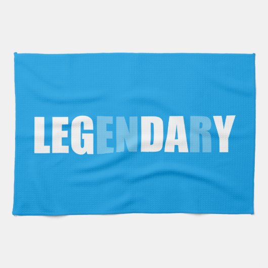 Bodybuliding - Leg Day - Legendär Handtuch (Horizontal)
